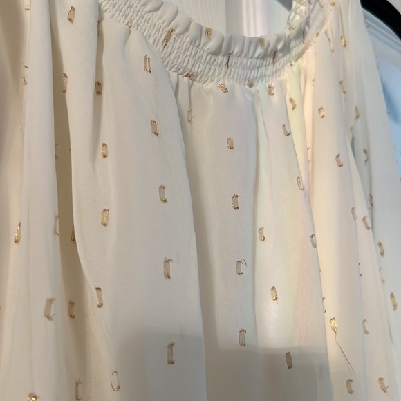 Guess Off The Shoulder Chiffon Blouse - Picture 5 of 5